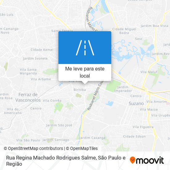 Rua Regina Machado Rodrigues Salme mapa