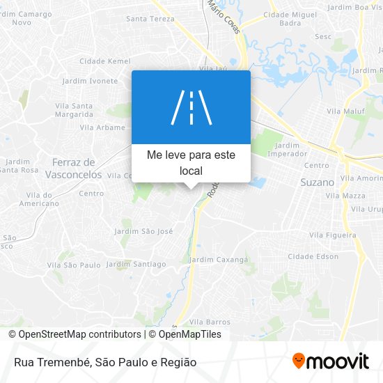 Rua Tremenbé mapa