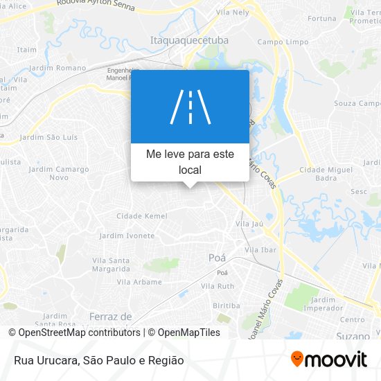 Rua Urucara mapa