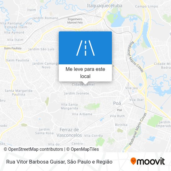 Rua Vitor Barbosa Guisar mapa