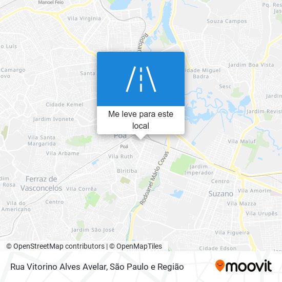 Rua Vitorino Alves Avelar mapa