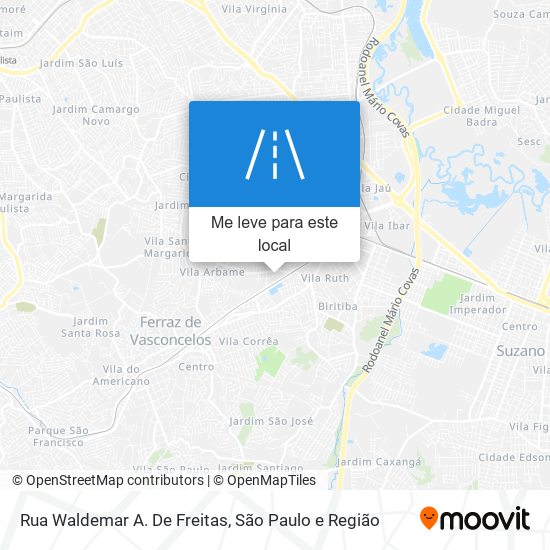 Rua Waldemar A. De Freitas mapa