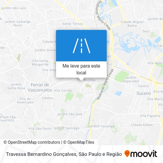 Travessa Bernardino Gonçalves mapa