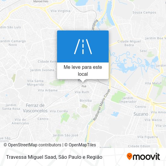 Travessa Miguel Saad mapa