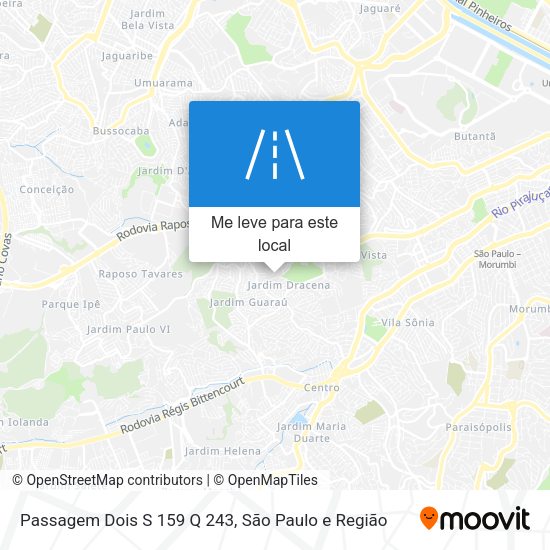 Passagem Dois S 159 Q 243 mapa