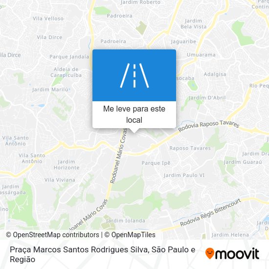 Praça Marcos Santos Rodrigues Silva mapa