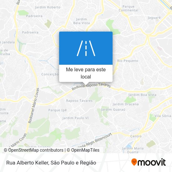 Rua Alberto Keller mapa