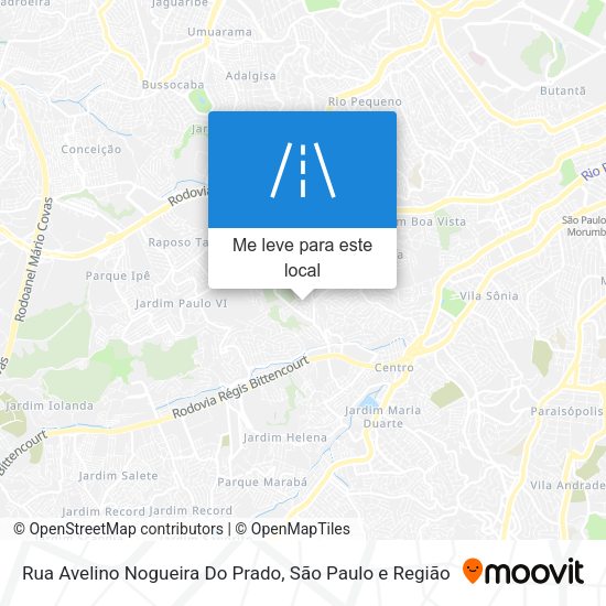 Rua Avelino Nogueira Do Prado mapa