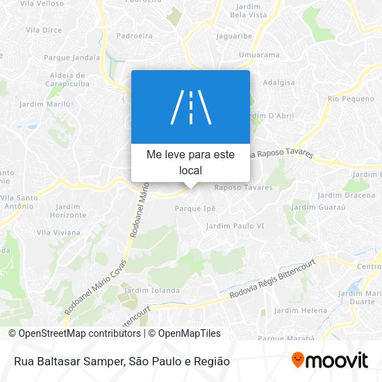 Rua Baltasar Samper mapa