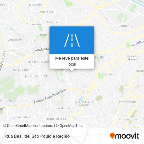 Rua Basilide mapa