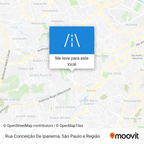 Rua Conceição De Ipanema mapa