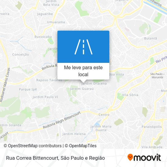 Rua Correa Bittencourt mapa