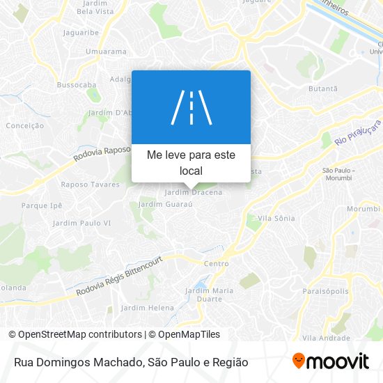 Rua Domingos Machado mapa