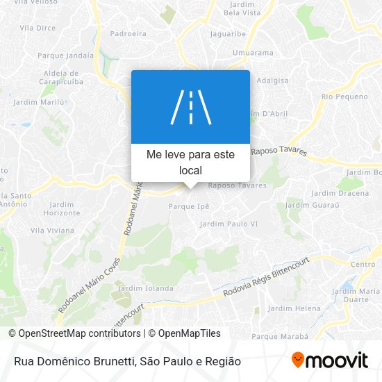 Rua Domênico Brunetti mapa