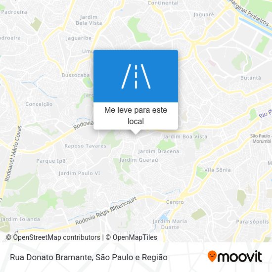 Rua Donato Bramante mapa