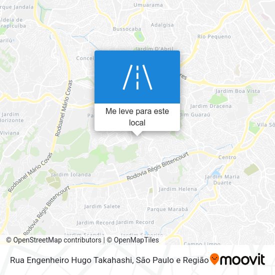 Rua Engenheiro Hugo Takahashi mapa