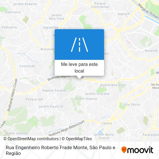 Rua Engenheiro Roberto Frade Monte mapa