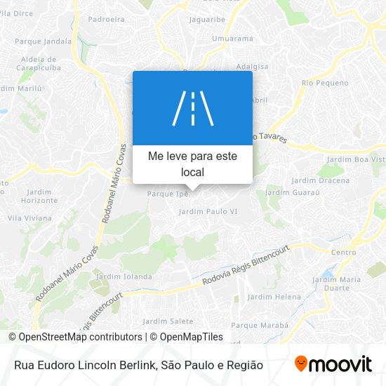 Rua Eudoro Lincoln Berlink mapa