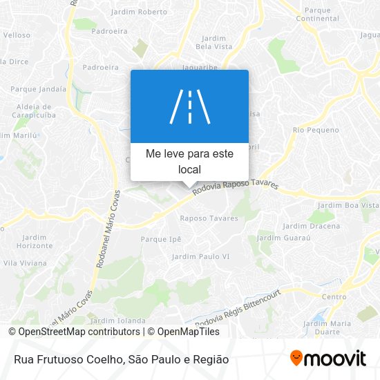 Rua Frutuoso Coelho mapa