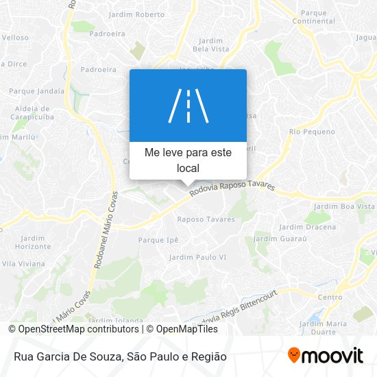 Rua Garcia De Souza mapa