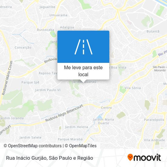 Rua Inácio Gurjão mapa