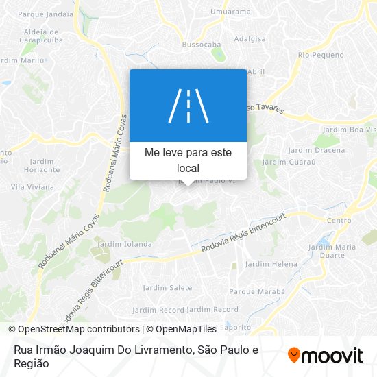 Rua Irmão Joaquim Do Livramento mapa