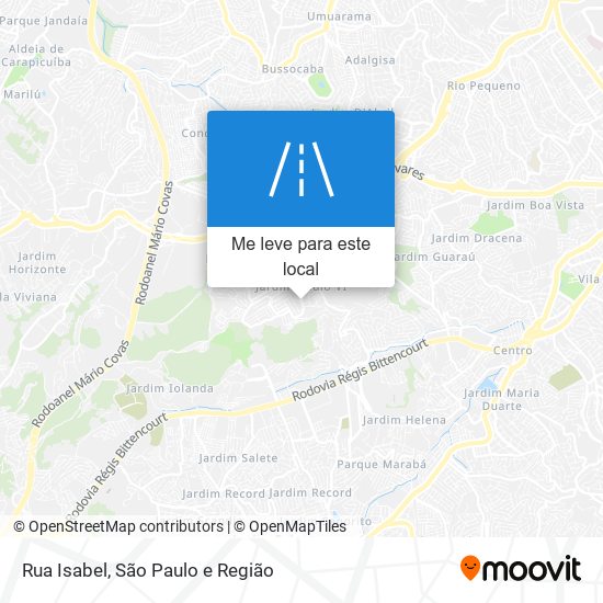 Rua Isabel mapa