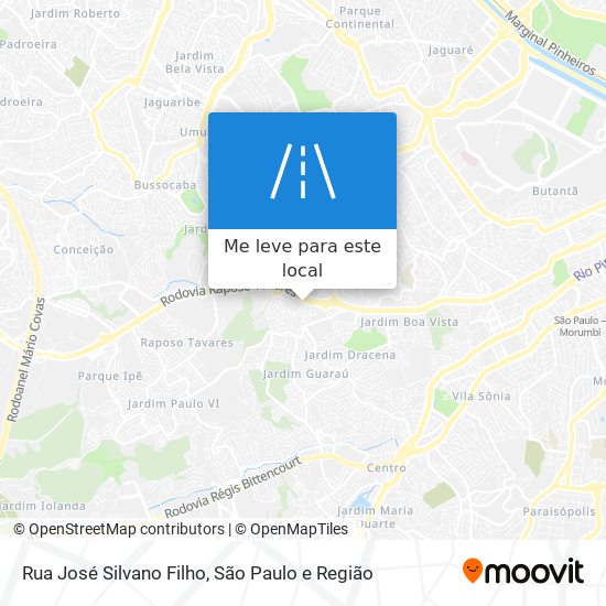 Rua José Silvano Filho mapa