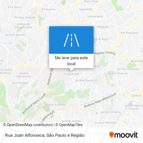 Rua Juan Alfonseca mapa