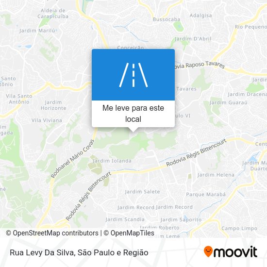 Rua Levy Da Silva mapa