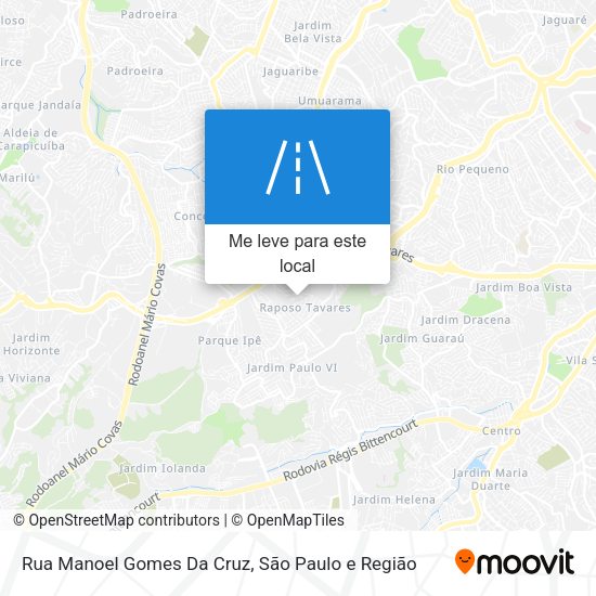Rua Manoel Gomes Da Cruz mapa