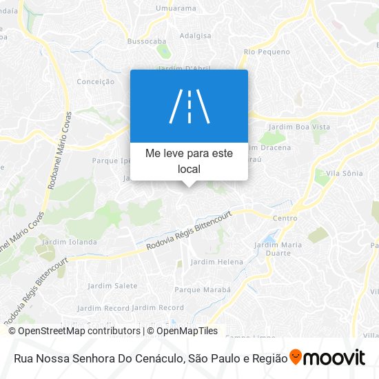 Rua Nossa Senhora Do Cenáculo mapa