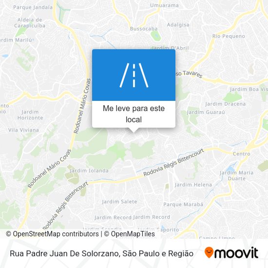Rua Padre Juan De Solorzano mapa