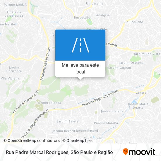 Rua Padre Marcal Rodrigues mapa