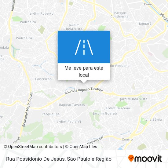 Rua Possidonio De Jesus mapa