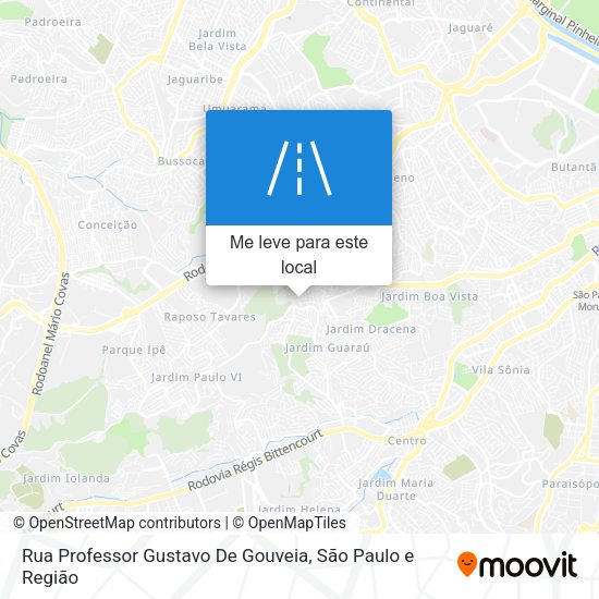 Rua Professor Gustavo De Gouveia mapa