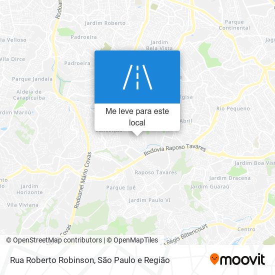 Rua Roberto Robinson mapa