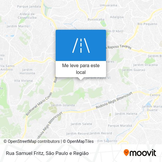 Rua Samuel Fritz mapa