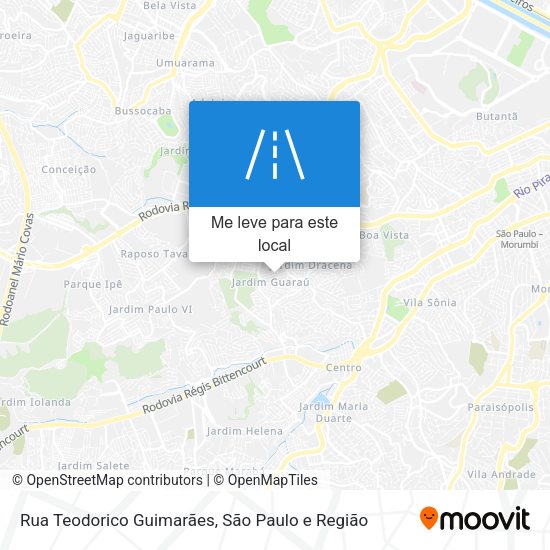 Rua Teodorico Guimarães mapa