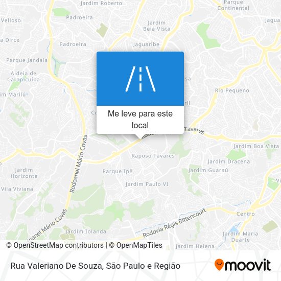 Rua Valeriano De Souza mapa
