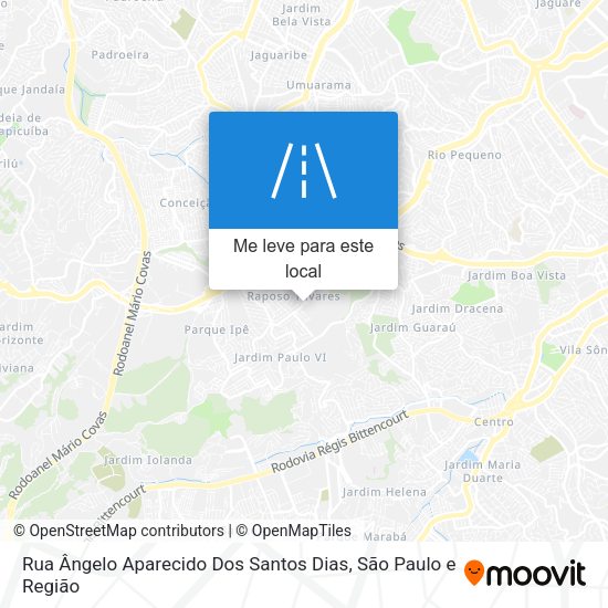 Rua Ângelo Aparecido Dos Santos Dias mapa
