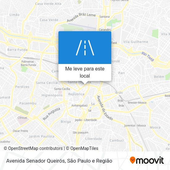 Avenida Senador Queirós mapa