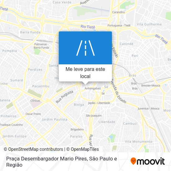 Praça Desembargador Mario Pires mapa