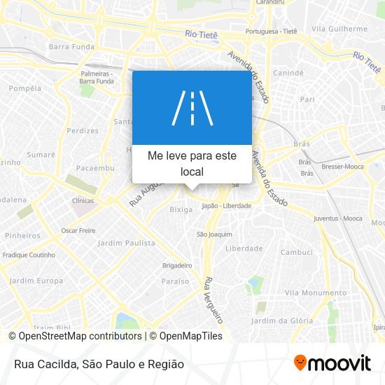 Rua Cacilda mapa