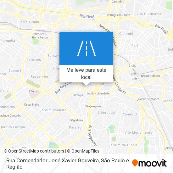 Rua Comendador José Xavier Gouveira mapa