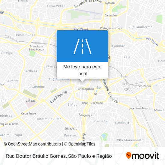 Rua Doutor Bráulio Gomes mapa