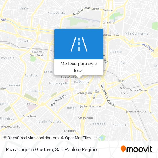 Rua Joaquim Gustavo mapa