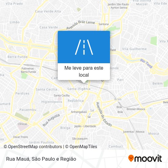 Rua Mauá mapa