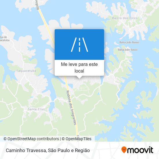 Caminho Travessa mapa