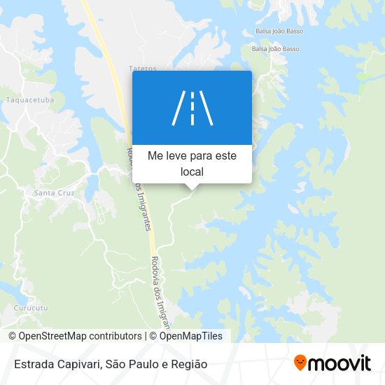 Estrada Capivari mapa